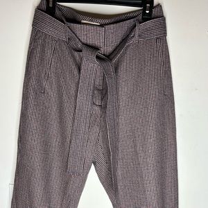 Aritzia Wilfred Tied Front Wool Blend Trousers Size 12